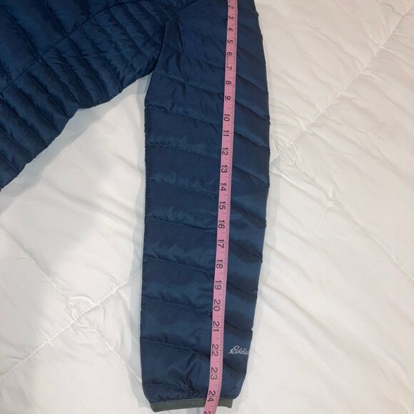 Eddie Bauer Microlight Down Parka Warm Winter Puffer Coat M Blue NWOT - Picture 7 of 8